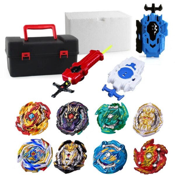 Top Beyblade Burst Bey Blade Toy Metal Funsion Bayblade Set Storage Box With Handle Launcher Plastic Box Toys For Children