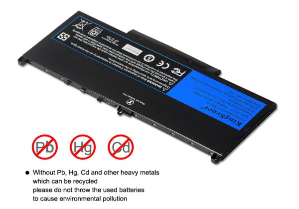 J60J5 Replacement Laptop Battery For Dell Latitude E7270 E7470 J60J5 R1V85 MC34Y 242WD 7.6V 55Wh