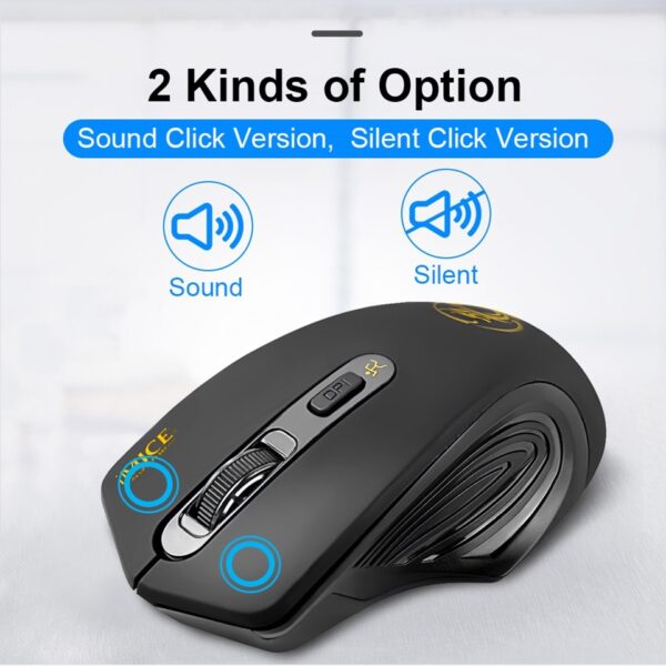USB Wireless Mouse 2000DPI USB 2.0 - 2.4GHz Ergonomic Mice For Laptop PC Silent Mouse