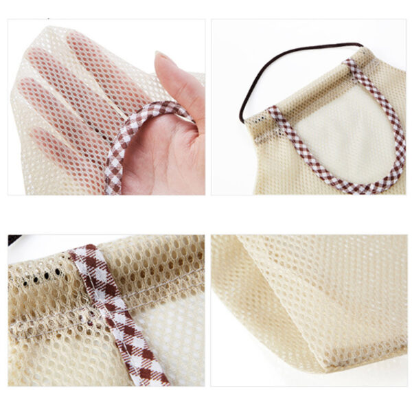Polyester Mesh Kitchen Storage Bag Portable Net Bag Shopping Bag Home Storage Wall Shelves Kitchen Accessories - Image 5