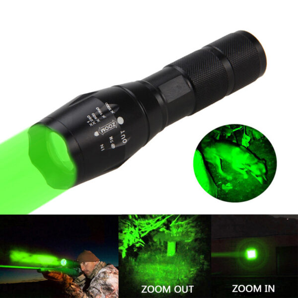 Portable Mini Flashlight LED ZOOM Torch Hunting Zoomable Flashlight Torch Light - Image 10