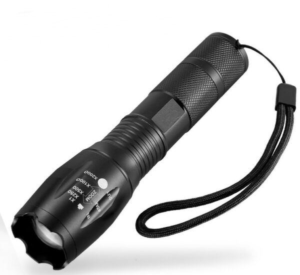 Portable Mini Flashlight LED ZOOM Torch Hunting Zoomable Flashlight Torch Light - Image 2