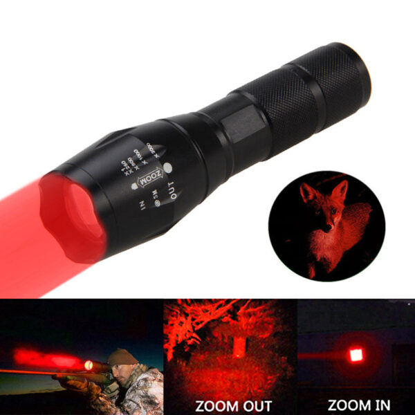 Portable Mini Flashlight LED ZOOM Torch Hunting Zoomable Flashlight Torch Light - Image 11