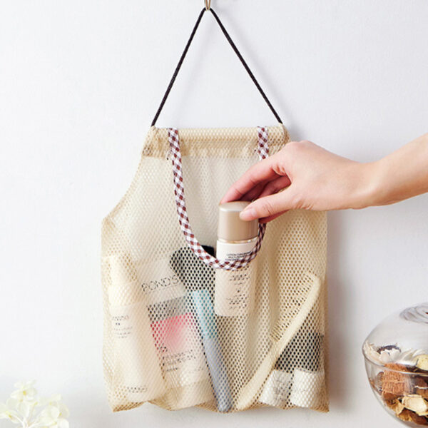 Polyester Mesh Kitchen Storage Bag Portable Net Bag Shopping Bag Home Storage Wall Shelves Kitchen Accessories - Image 2