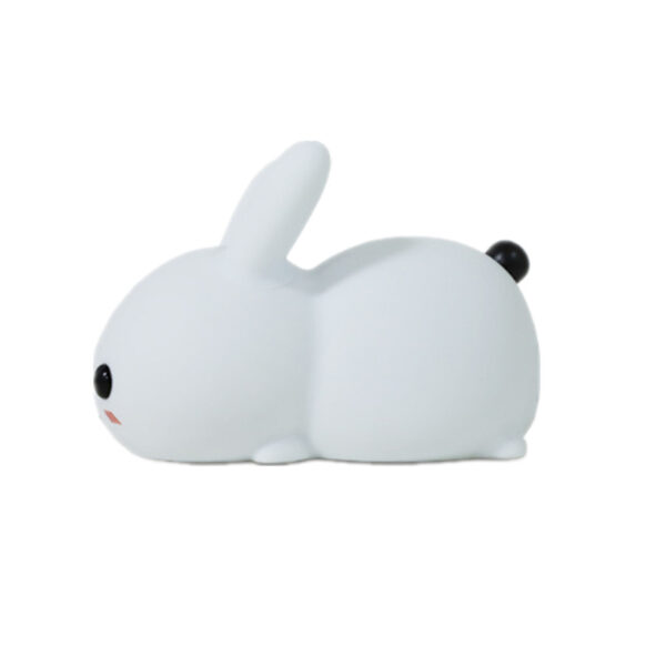 Rabbit LED Night Light Silicone Animal Cartoon Dimmable Lamp USB Rechargeable For Children Kids Baby Gift Bedside Bedroom - Image 2
