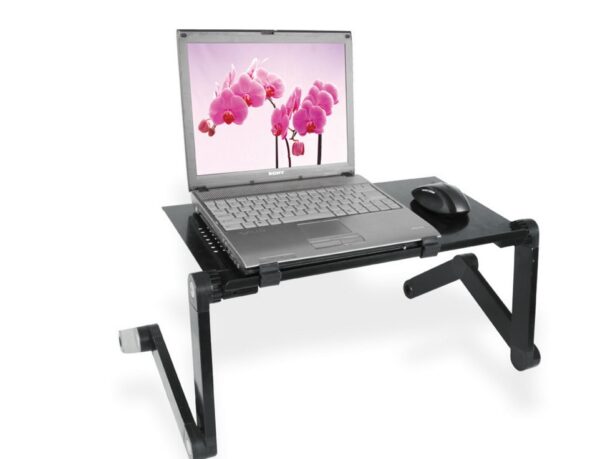 Aluminum Alloy Laptop Desk TV Bed Computer Desk Folding Computer Desk Study Book Small Desk - Image 4