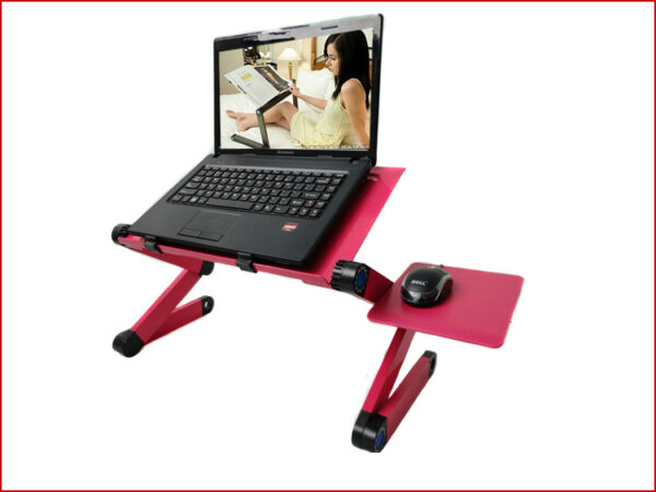 Aluminum Alloy Laptop Desk TV Bed Computer Desk Folding Computer Desk Study Book Small Desk - Image 7