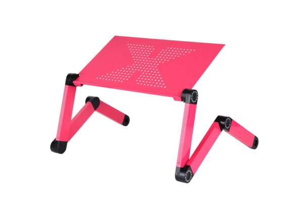 Aluminum Alloy Laptop Desk TV Bed Computer Desk Folding Computer Desk Study Book Small Desk - Image 2
