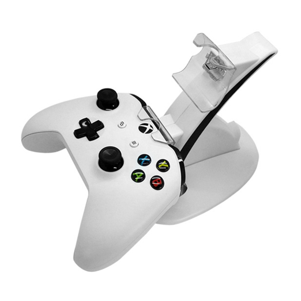 USB LED Dual Controller Charging Dock Station for Microsoft Xbox One Controllers