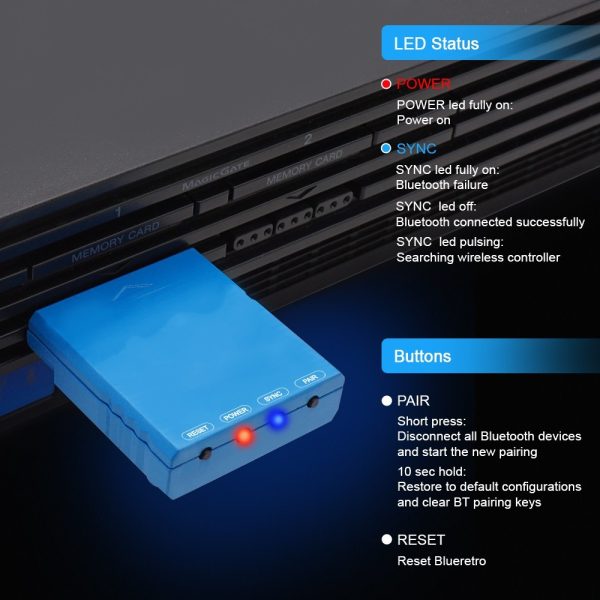RetroScaler BlueRetro Wireless Game Controllers Adapter Nintendo Switch Game Contorller - Image 2