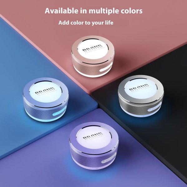 Small Wireless Bone Conduction Speakers Bluetooth Vibration Speaker With Color LED Light Portable Surface Adsorption Speaker - Image 3