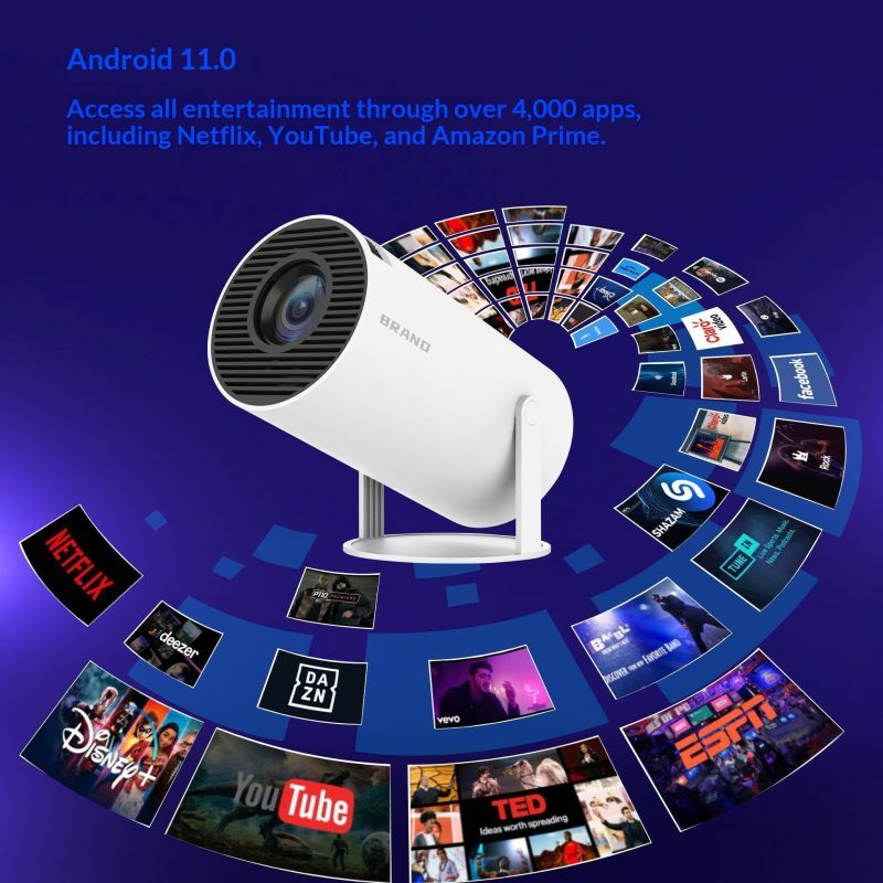 Big Screen, Small Package: Unveiling the HY300 Mini Smart Home Projector