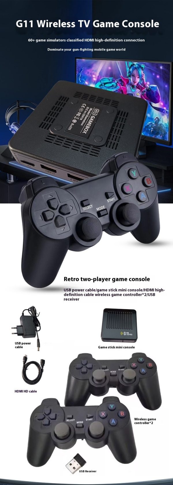 G11 PRO Dual System TV Set-top Box Game Console - Image 5