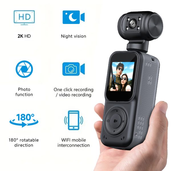 Panoramic Sports Camera Handheld DV Outdoor HD 4K Dual Lens - Image 5