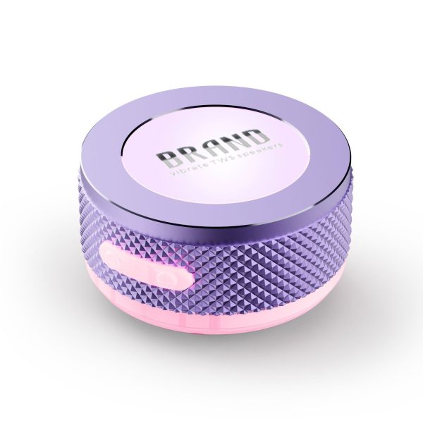 Small Wireless Bone Conduction Speakers Bluetooth Vibration Speaker With Color LED Light Portable Surface Adsorption Speaker - Image 9