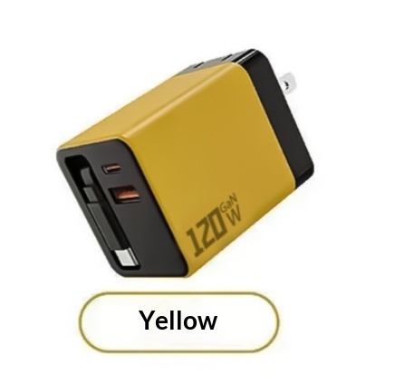 120W GaN Fast Charger With Built-in Retractable Cable - Image 7