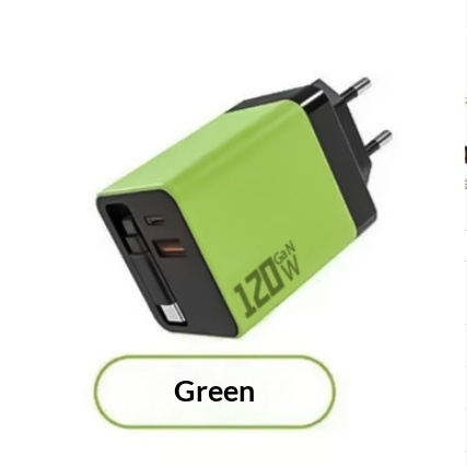 120W GaN Fast Charger With Built-in Retractable Cable - Image 10