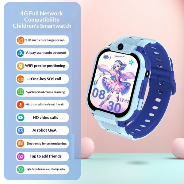 Kids 4G Smart Android Watch Phone with Camera - Image 4