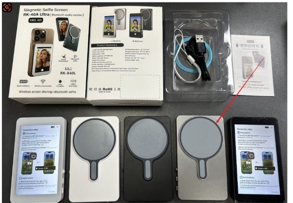 Magnetic Suction Display Screen Mirroring for Phone Selfies - Image 7