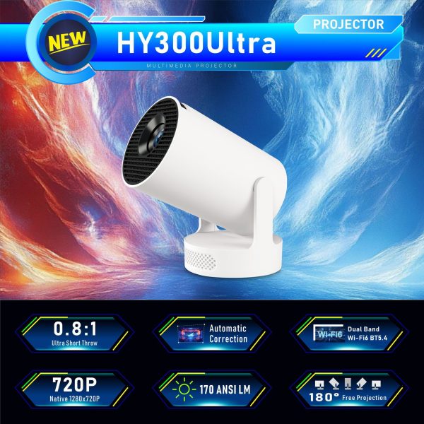 Ultra Short Focus HD 4K Mini Home Projector
