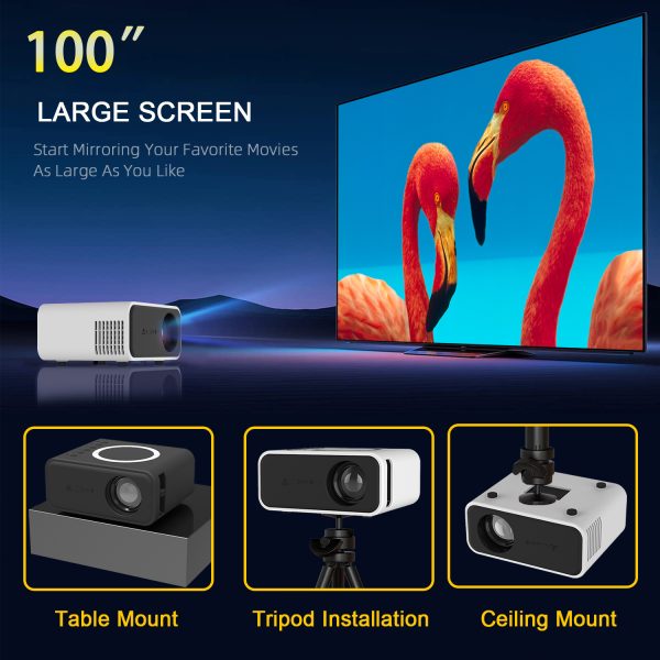 YT300 Mobile 1080P Home Theater Projector for Smartphones - Image 4