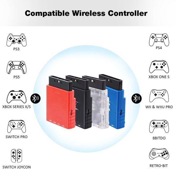 RetroScaler BlueRetro Wireless Game Controllers Adapter Nintendo Switch Game Contorller - Image 3