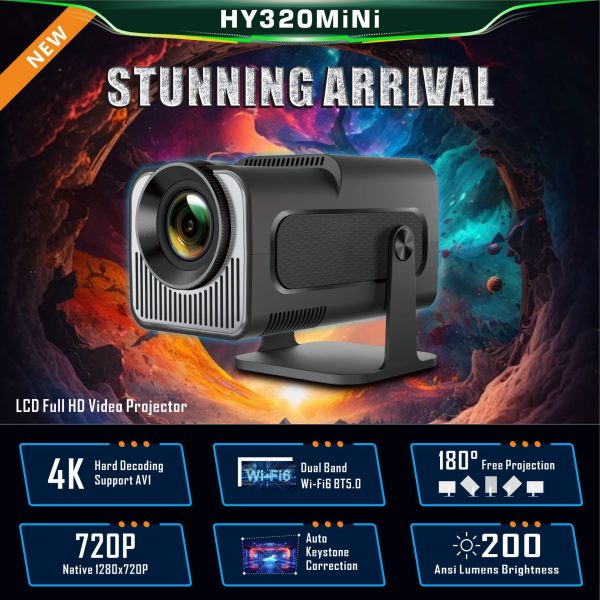 HY320 Mini Projector 720P Android System - Image 6