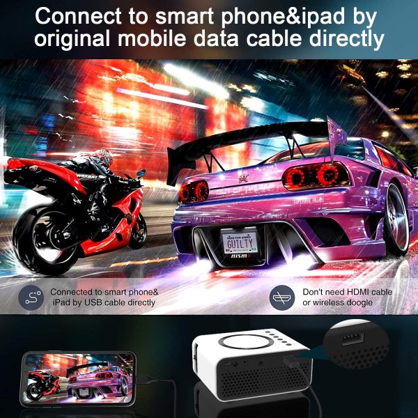YT300 Mobile 1080P Home Theater Projector for Smartphones - Image 8