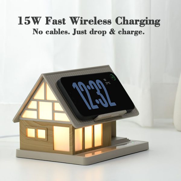 Desktop Bedside Wireless Charging Phone Stand - Image 3